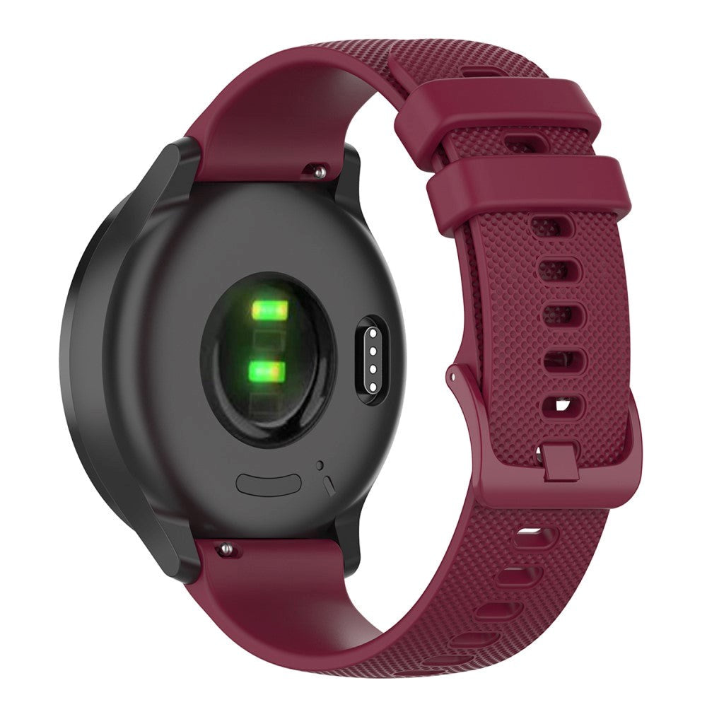 Smartwatch Universal Silicone Strap (20mm) - Wine Red