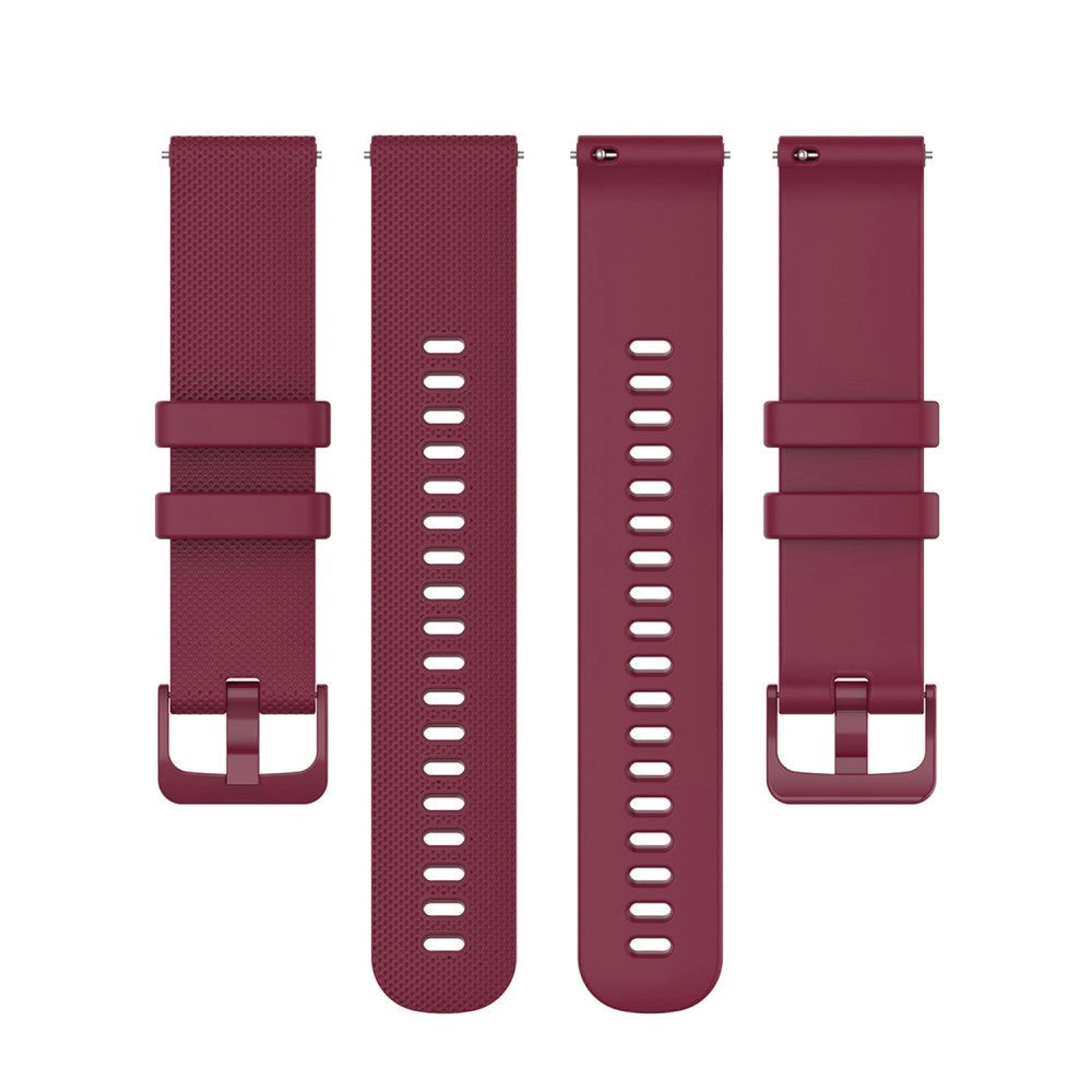 Smartwatch Universal Silicone Strap (20mm) - Wine Red