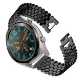 Universal Smartwatch Alloy Strap (22mm) - Black