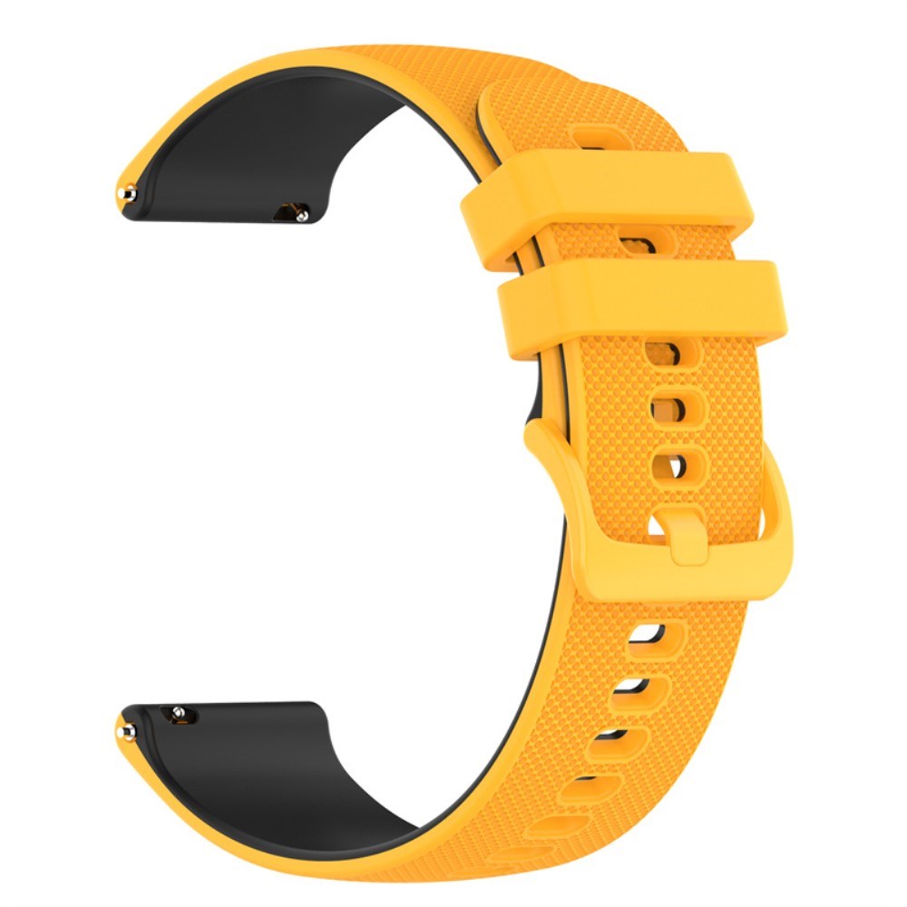 Smartwatch Silicone Strap (22mm) Grid - Yellow  / Black