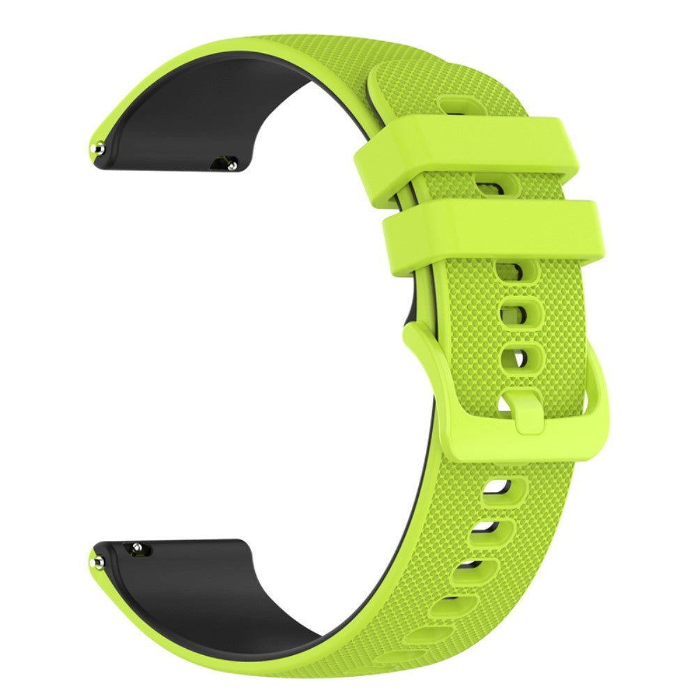 Smartwatch Silicone Strap (22mm) Grid - Lime Green / Black