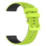 Smartwatch Silicone Strap (22mm) Grid - Lime Green / Black