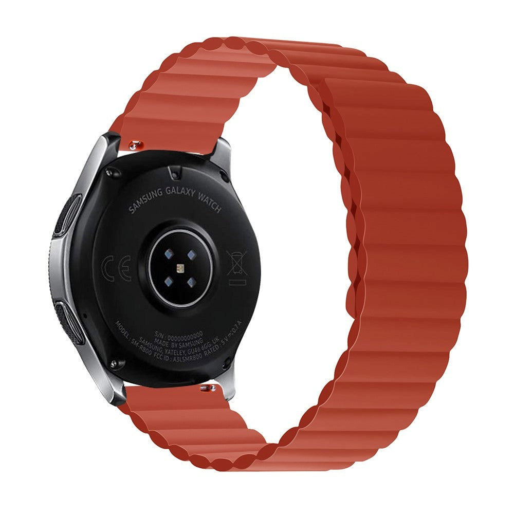 Smartwatch Reversible Strap 22mm Magnetic Silicone - Red