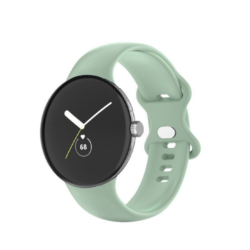 EIDERWOOD Google Pixel Watch 1 / 2 / 3 Silicone Smartwatch Strap - Light Green