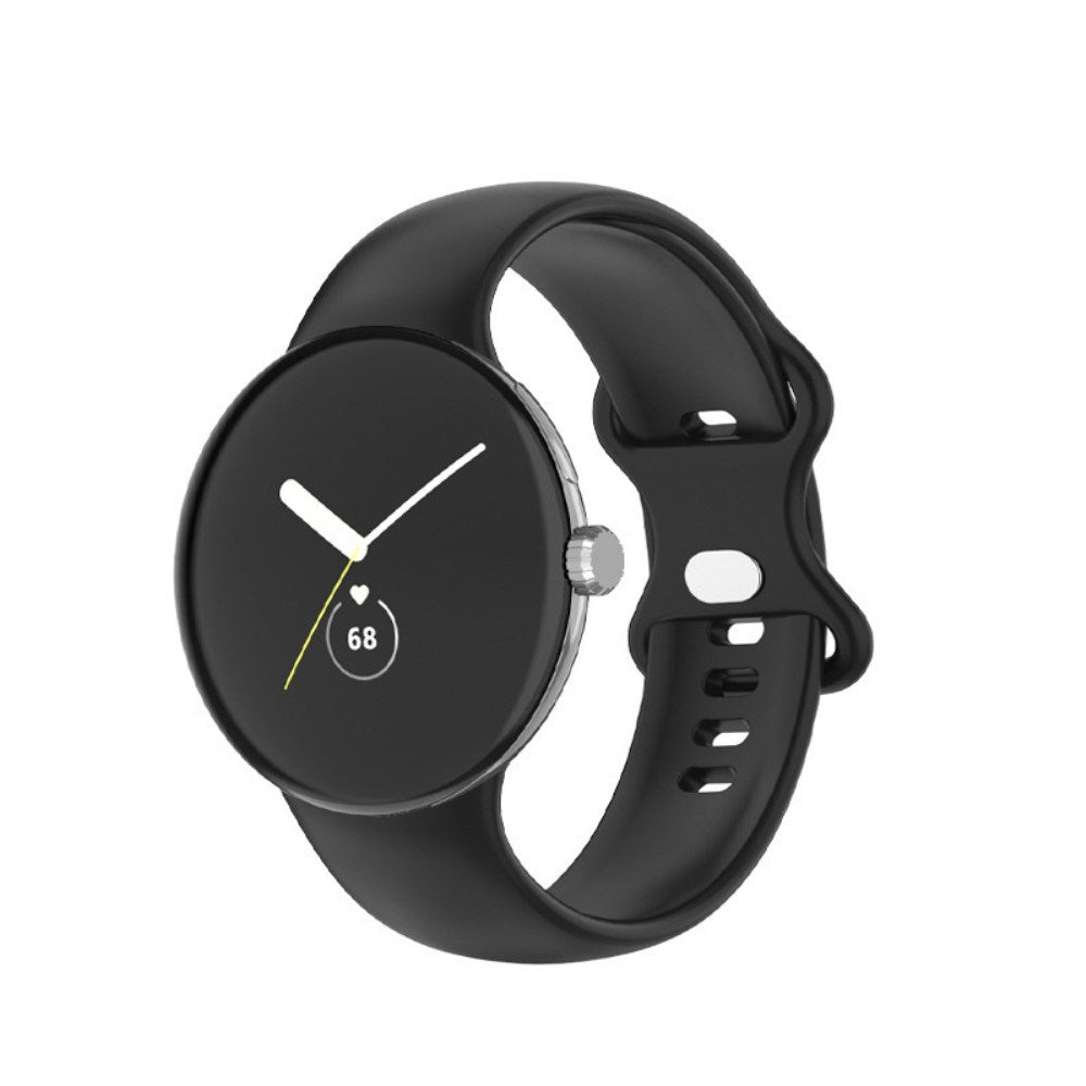 EIDERWOOD Google Pixel Watch 1 / 2 / 3 (41mm) Silicone Smartwatch Strap - Black