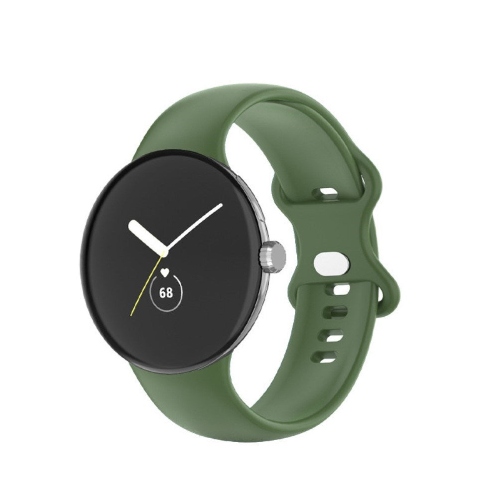 EIDERWOOD Google Pixel Watch 1 / 2 / 3 Silicone Smartwatch Strap - Green