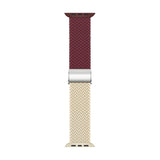 Apple Watch (38/40/SE/41/42mm) Two-tone Nylon Strap - Red / Beige
