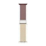 Apple Watch (38/40/SE/41/42mm) Two-tone Nylon Strap - Purple / Beige