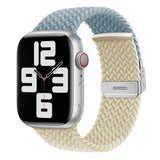 Apple Watch (38/40/SE/41/42mm) Two-tone Nylon Strap - Blue / Beige