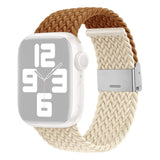 Apple Watch (38/40/SE/41/42mm) Two-tone Nylon Strap - Brown / Beige