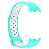 Xiaomi Smart Band 10 / 9 / 8 / NFC Silicone Watch Strap - Turquoise / White