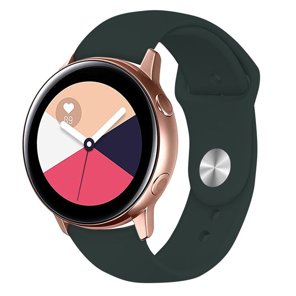 Huawei Watch GT 4 (41mm) / Garmin Venu 3S (18mm) Silicone Strap - Dark Green