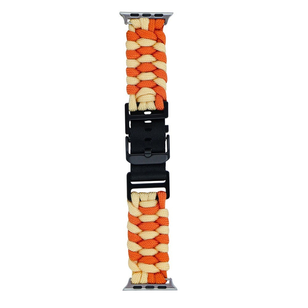 Apple Watch (38/40/SE/41/42mm) EIDERWOOD Braided Nylon Watch Strap - Orange / Yellow
