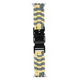 Apple Watch (42/44/SE/45/46/49mm) EIDERWOOD Braided Nylon Watch Strap - Yellow / Grey