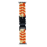 Apple Watch (42/44/SE/45/46/49mm) EIDERWOOD Braided Nylon Watch Strap - Orange / Yellow