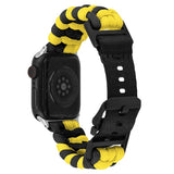 Apple Watch (42/44/SE/45/46/49mm) EIDERWOOD Braided Nylon Watch Strap - Yellow / Black