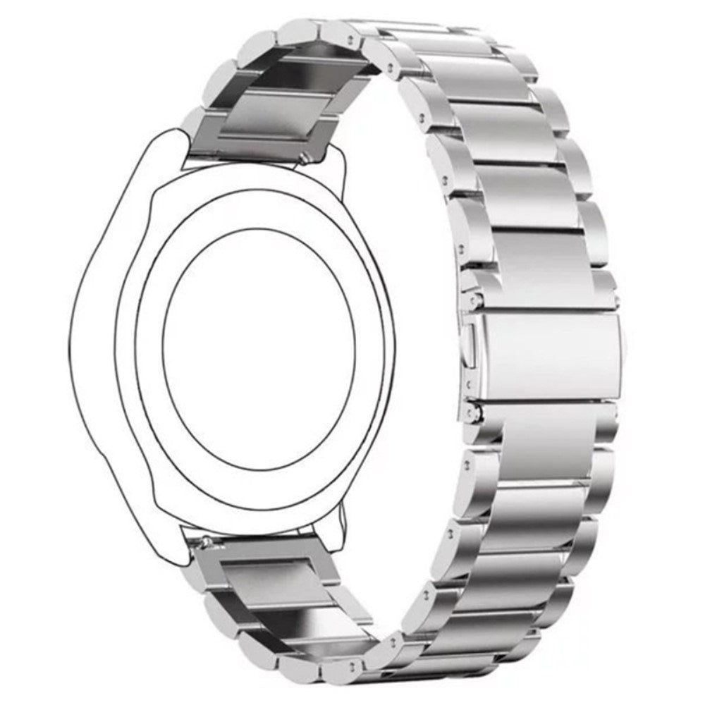 Universal 14mm Stainless Steel Smartwatch Strap - Silver