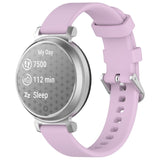 EIDERWOOD Garmin Lily 2 Silicone Strap with Metal Buckle - Purple