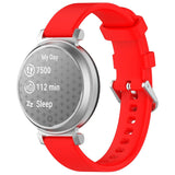 EIDERWOOD Garmin Lily 2 Silicone Strap with Metal Buckle - Red