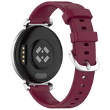 EIDERWOOD Garmin Lily 2 Silicone Strap with Metal Buckle - Dark Red