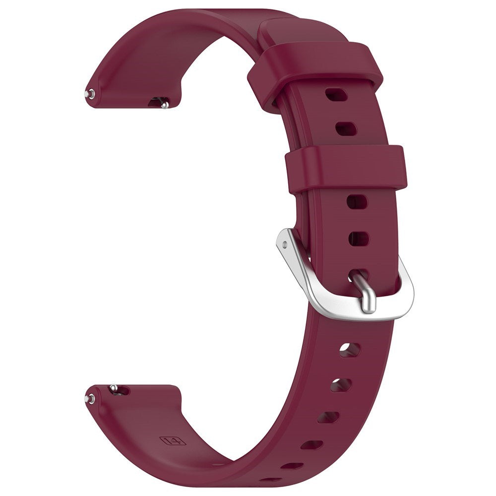 EIDERWOOD Garmin Lily 2 Silicone Strap with Metal Buckle - Dark Red