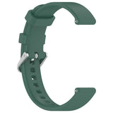 EIDERWOOD Garmin Lily 2 Silicone Strap with Metal Buckle - Dark Green