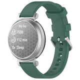 EIDERWOOD Garmin Lily 2 Silicone Strap with Metal Buckle - Dark Green