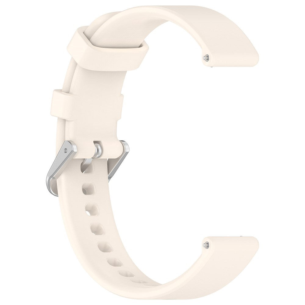 EIDERWOOD Garmin Lily 2 Silicone Strap with Metal Buckle - Beige