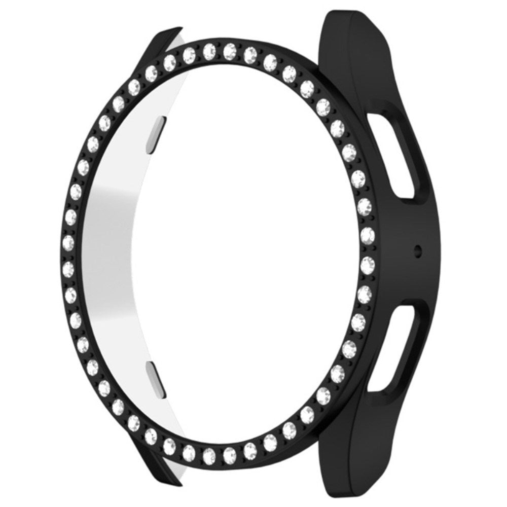 Samsung Galaxy Watch 7 (44mm) Hard Plastic Case - Black & Rhinestones