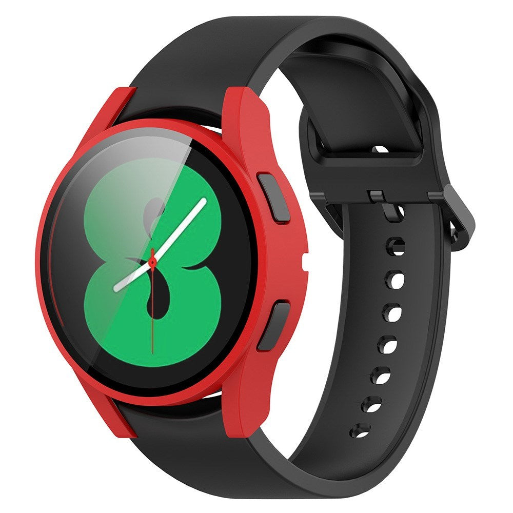 Samsung Galaxy Watch 4 (40mm) / FE (40mm) Hard Plastic Case w. Built-in Screen Protection - Red