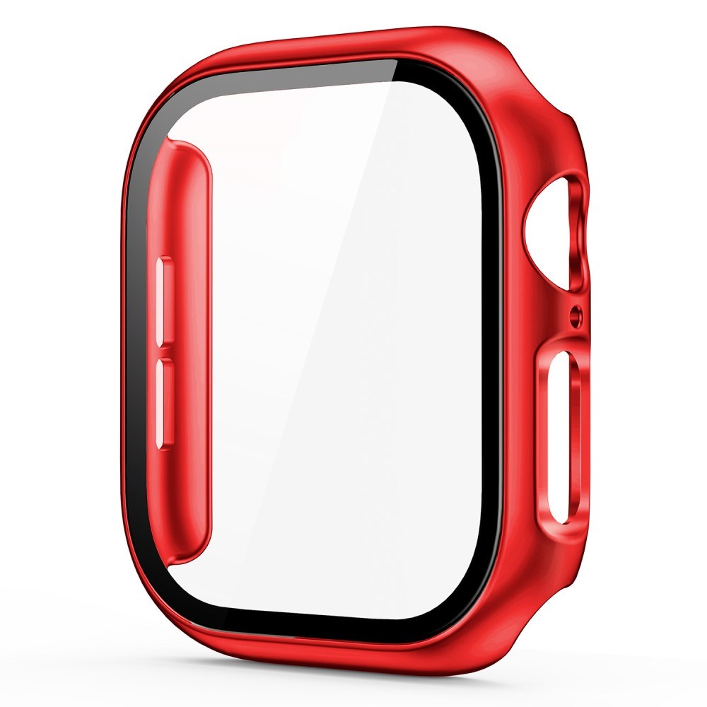 Apple Watch 11 / 10 (46mm) Hard Plastic Case with Built-in Screen Protector - Red
