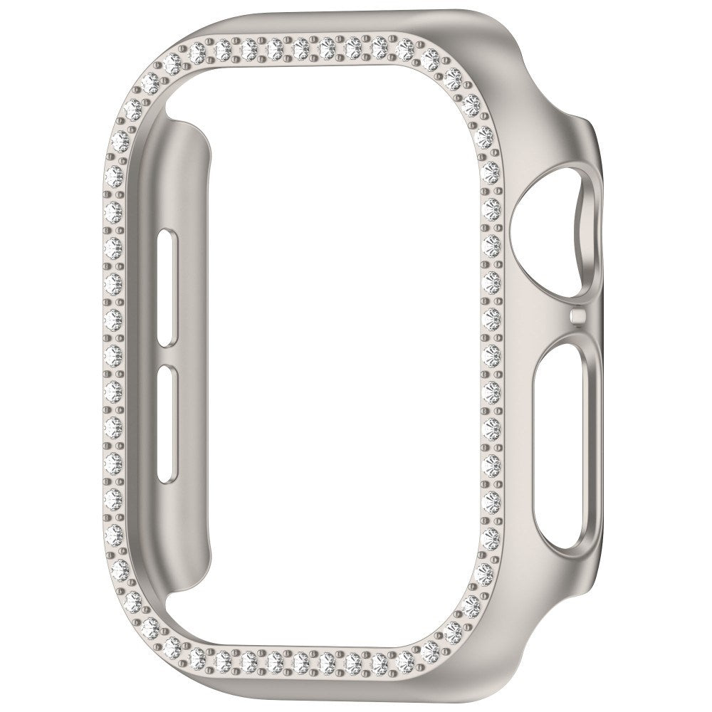 Apple Watch 10 (46mm) Hard Plastic Case - Gray / Rhinestone