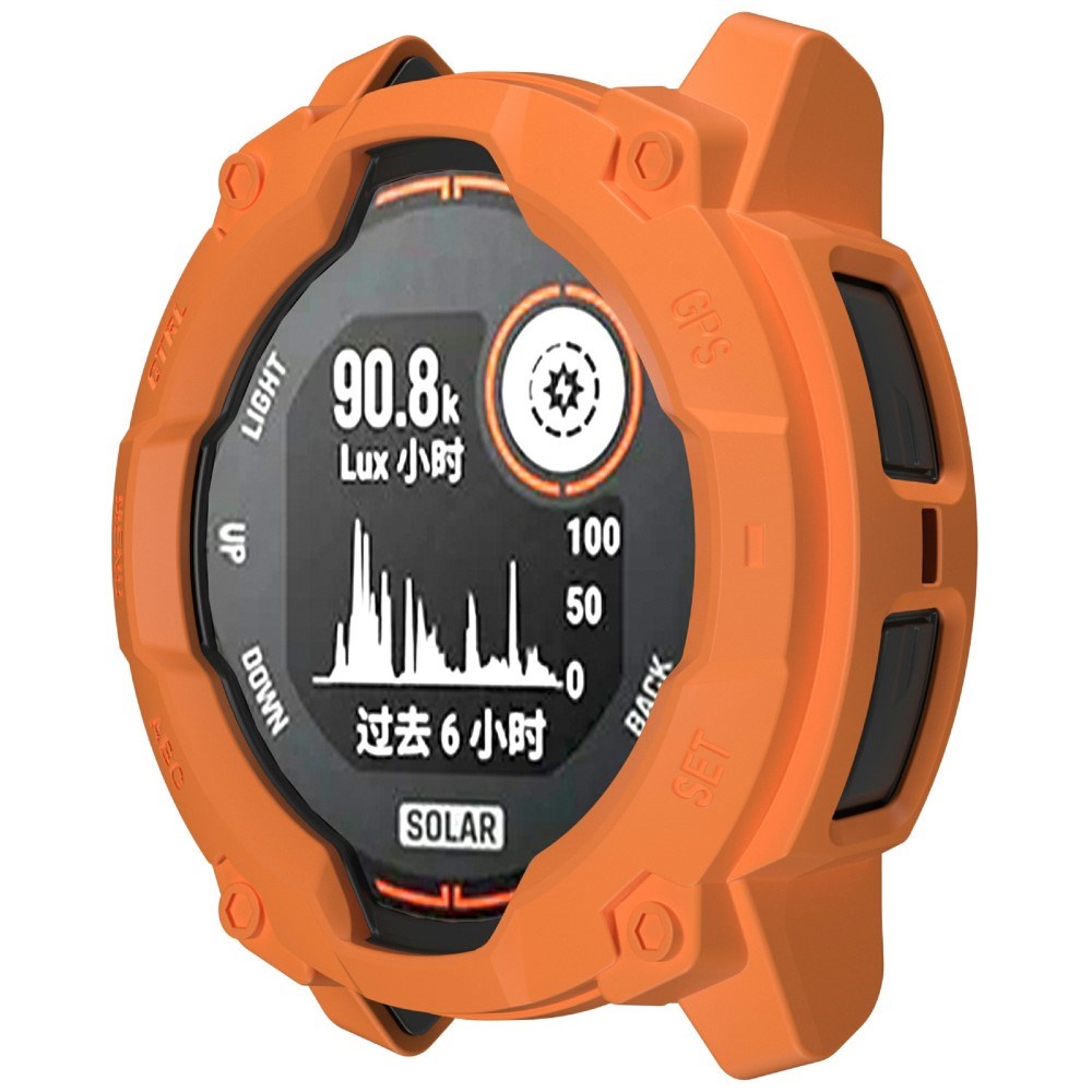 Garmin Instinct 3 Solar (45mm) Rugged Plastic Case - Orange