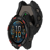 Garmin Tactix 8 Solar (51mm) Bumper Plastic Case - Black / Red
