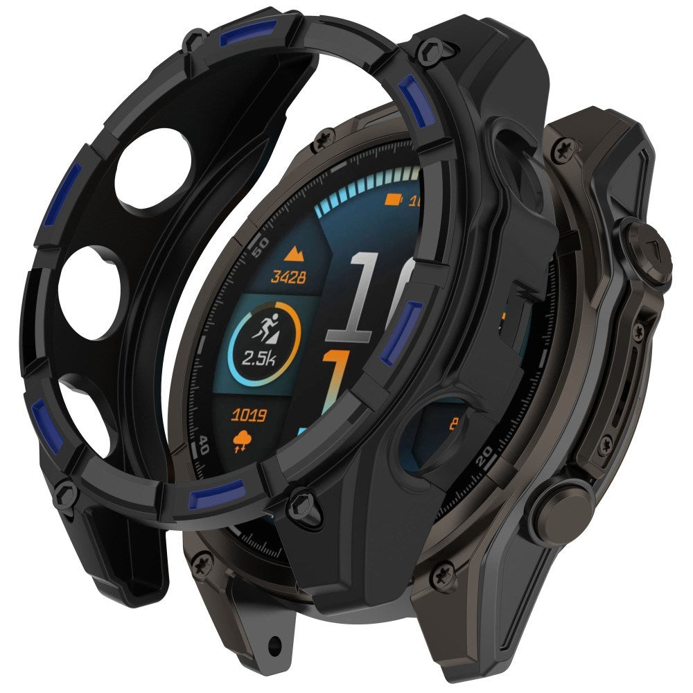 Garmin Tactix 8 Solar (51mm) Bumper Plastic Case - Black / Blue