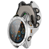 Garmin Tactix 8 AMOLED (51mm) Hard Plastic Case with Screen Protector Glass - Silver / Black