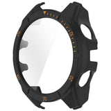 Garmin Tactix 8 AMOLED (47mm) Hard Plastic Case with Screen Protector Glass - Black / Orange