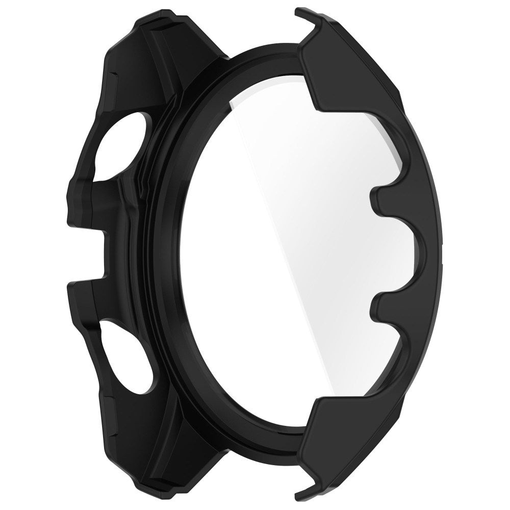 Garmin Tactix 8 AMOLED (47mm) Hard Plastic Case with Screen Protector Glass - Black / Orange