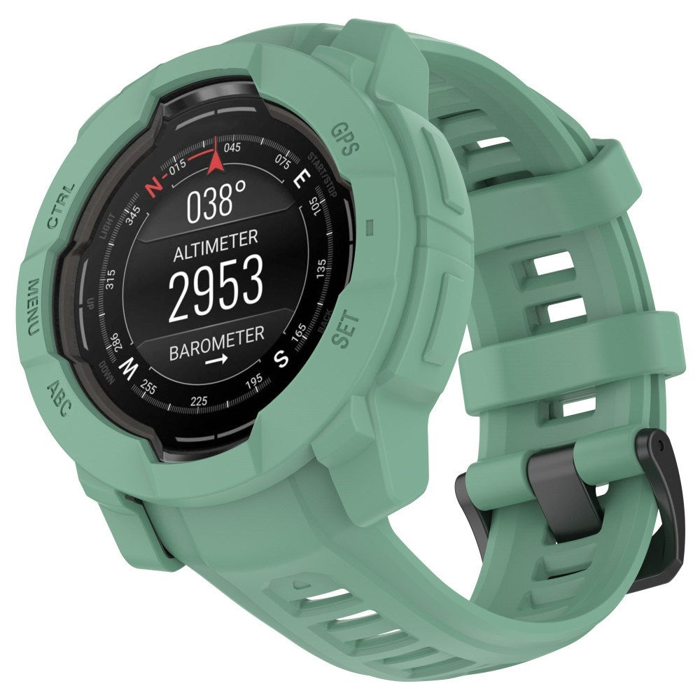 Garmin Instinct 3 AMOLED / Solar (45mm) Bumper Silicone Case - Green