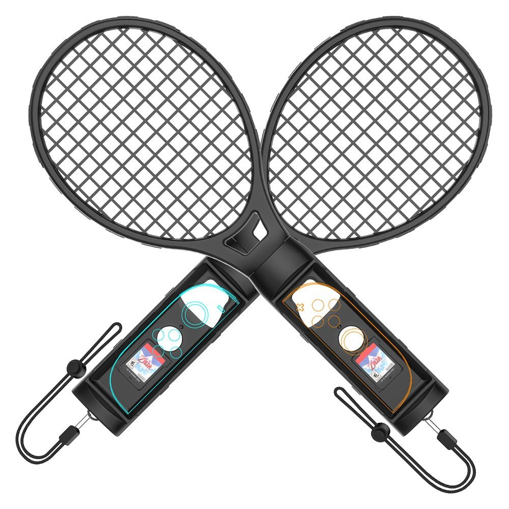 Tennis Racket for Nintendo Switch 2 Controller - 2 pcs - Black