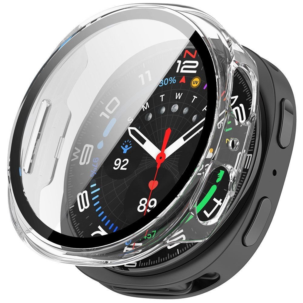 Samsung Galaxy Watch 8 (44mm) Hard Plastic Case with Screen Protector - Transparent