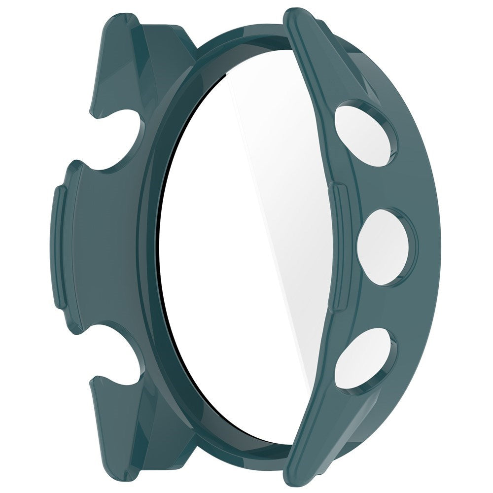 Garmin Forerunner 570 (47mm) Case with Tempered Glass Screen Protector - Green