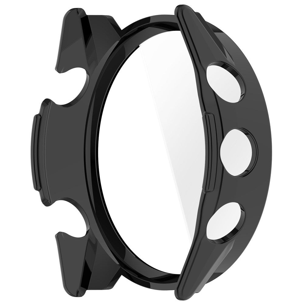 Garmin Forerunner 570 (42mm) Case with Tempered Glass Screen Protector - Black