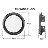 Google Pixel Watch 4 (41mm) Hard Plastic Case with Built-in Screen Protector - Peach