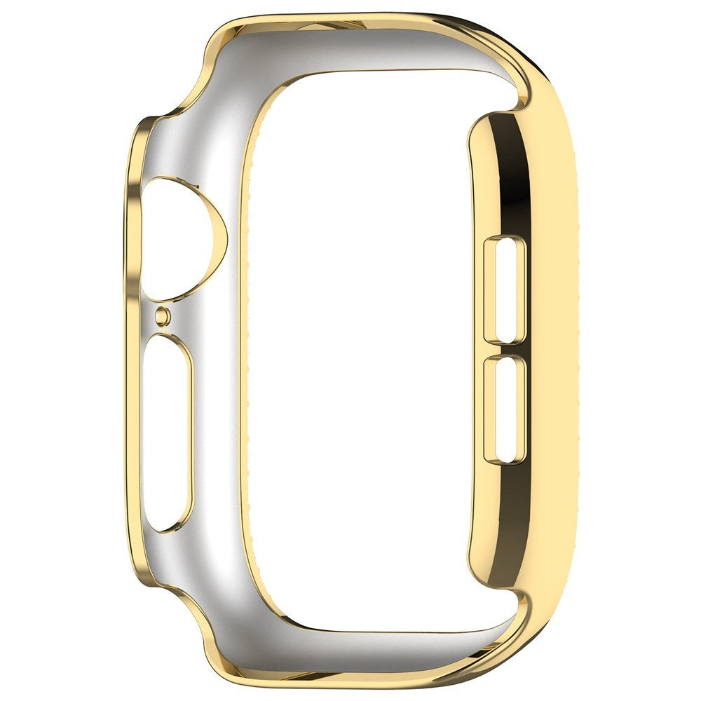 Apple Watch Series 12 (42mm) Hard Plastic Case - Gold & Rhinestones
