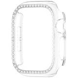 Apple Watch Series 12 (42mm) Hard Plastic Case - Transparent & Rhinestones
