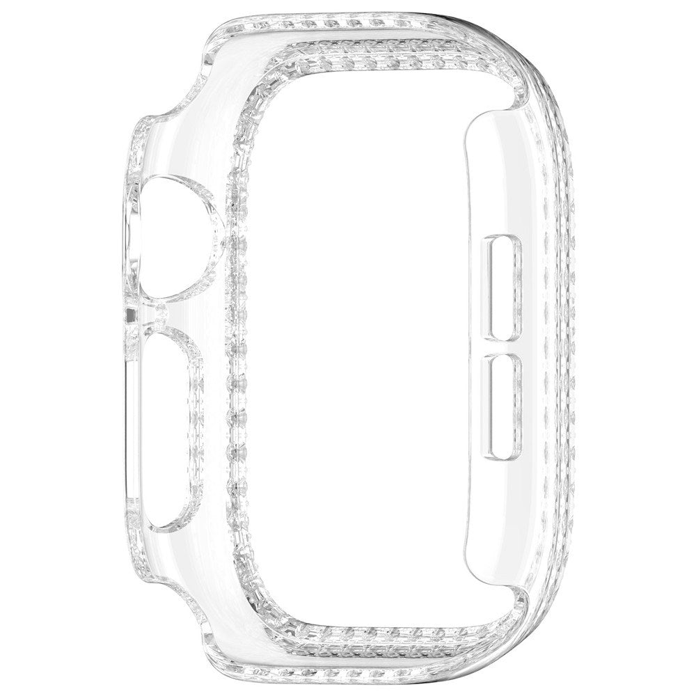 Apple Watch Series 12 (42mm) Hard Plastic Case - Transparent & Rhinestones