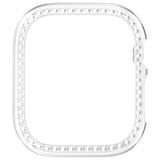 Apple Watch Series 12 (42mm) Hard Plastic Case - Transparent & Rhinestones