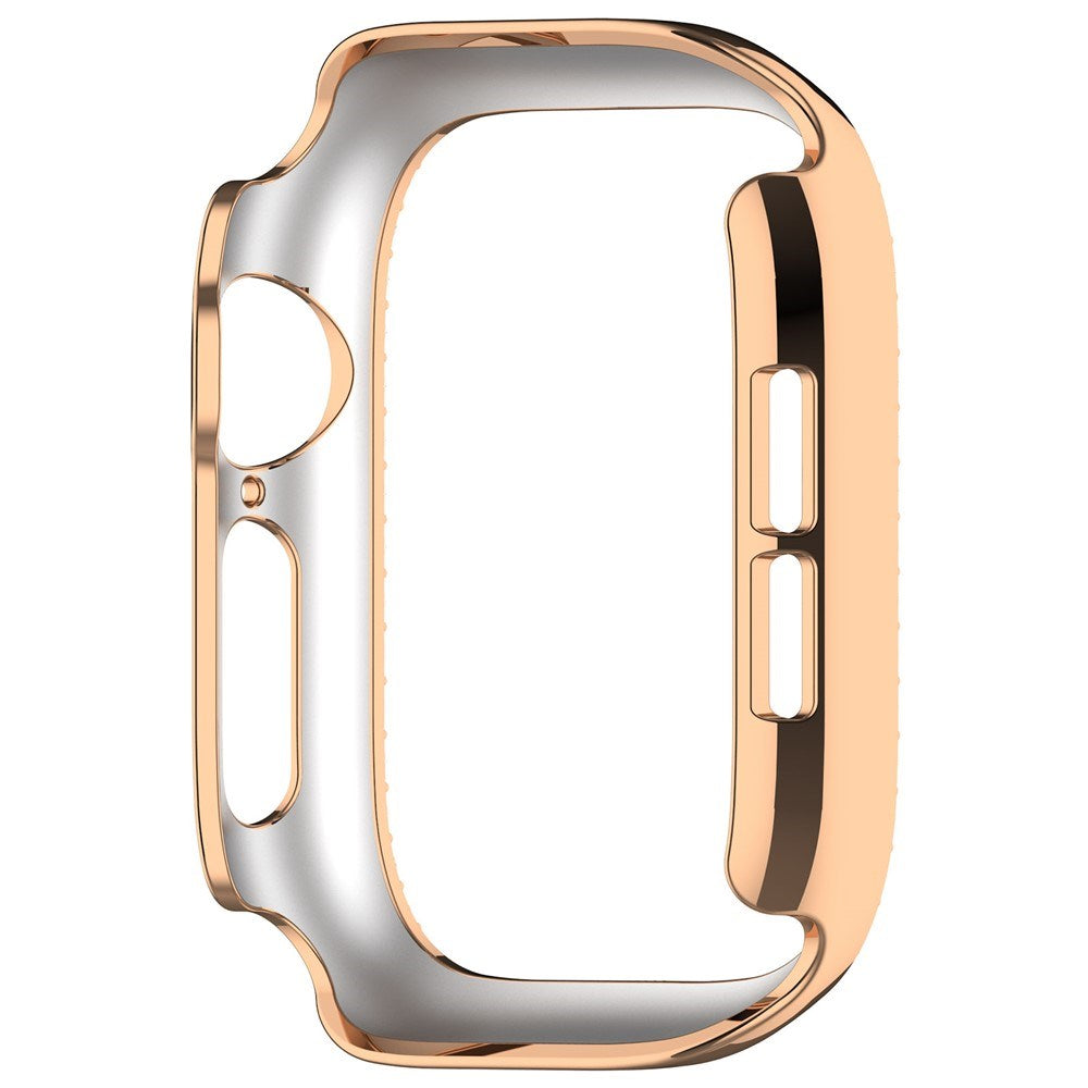 Apple Watch Series 12 (46mm) Hard Plastic Case - Rose Gold & Rhinestones