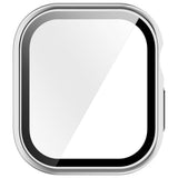 Apple Watch Series 12 (42mm) Hard Plastic Case with Built-In Screen Protector Glass - Silver